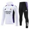 Tréninkový Mikina Real Madrid Hoodie 2024-25 Bílá pro Muži